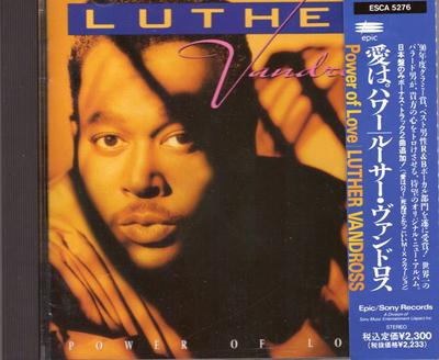 CD LUTHER VANDROSS  Power Of Love ESCA5276 Epic 2021 Japan Dance  Electronica Used