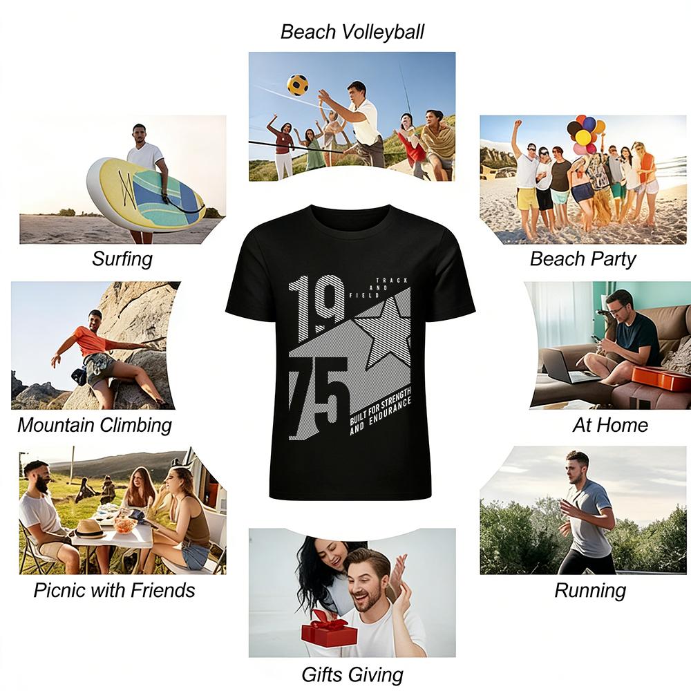 Solid Color Basic Casual Crew Neck T-Shirt Unisex Daily Top Pure Cotton T-shirt