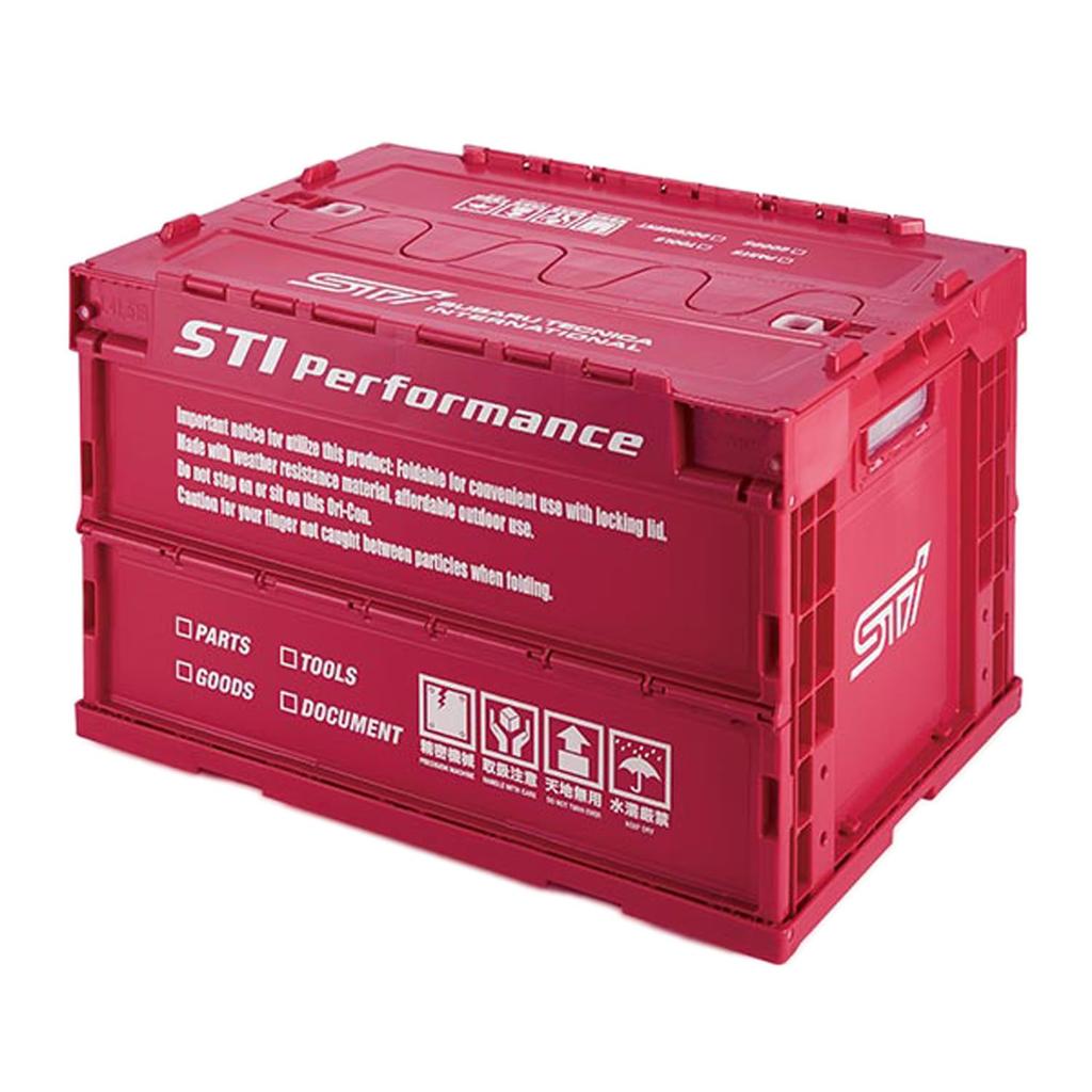 SUBARU Genuine STI Folding Cherry STSG18100090 Container, Medium, Red,