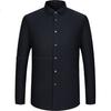 FIRS 230-Thread Count Pure Cotton Long Sleeve Shirt Men DP Non-Iron New High-End Business Casual Shirt Light Gray 40