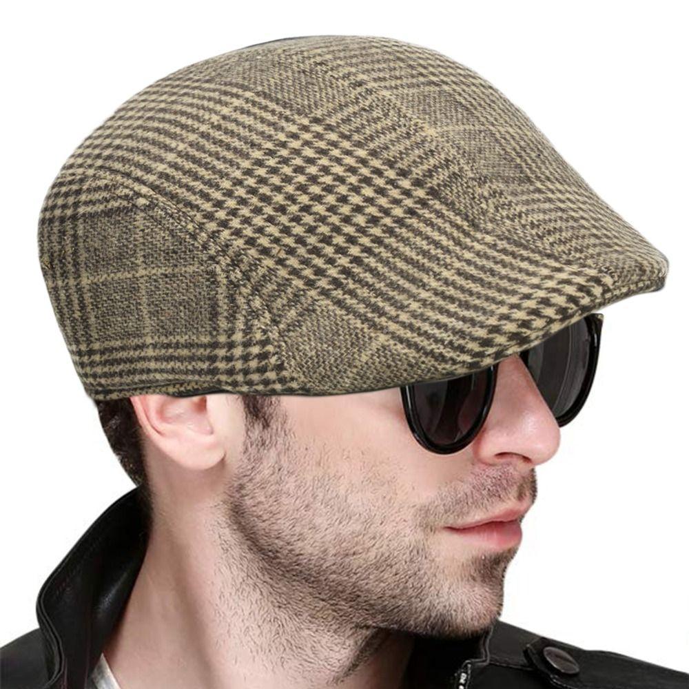 Windproof Adjustable Mesh Breathable Peaked Cap Newsboy Style Beret Hat