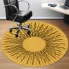 1PC Sunburst Pattern Chair Carpet for Office, Indoor Non-Slip Washable Carpet, Soft Comfortable Mat For Office Room yy250930312