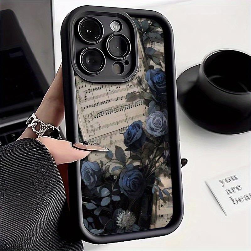 

Retro poster blueberry pattern phone case, suitable for iPhone 17, 16, 15, Plus, Pro, Max series phones - can be used as a gift iPhone SE чорний
