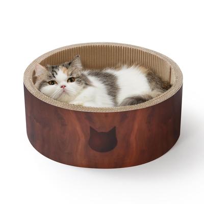 Von Amazon Nekoichi Kratzbaum, Knuspriges Bett, Kreis Mittel, Dunkelbraun