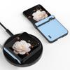 For Honor Magic V Flip 5G Case Hinge Protection Genuine Cow Leather+PC Phone Cover