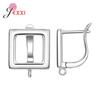 Fashion Simple Earring Findings Earrings Clasps Hooks Fittings DIY Jewelry Making 925 Sterling Silver Drop Earrings Accessories