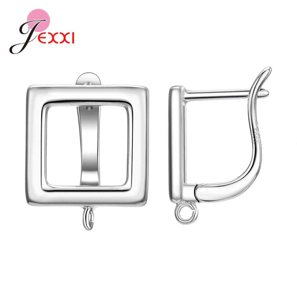 

Fashion Simple Earring Findings Earrings Clasps Hooks Fittings DIY Jewelry Making 925 Sterling Silver Drop Earrings Accessories