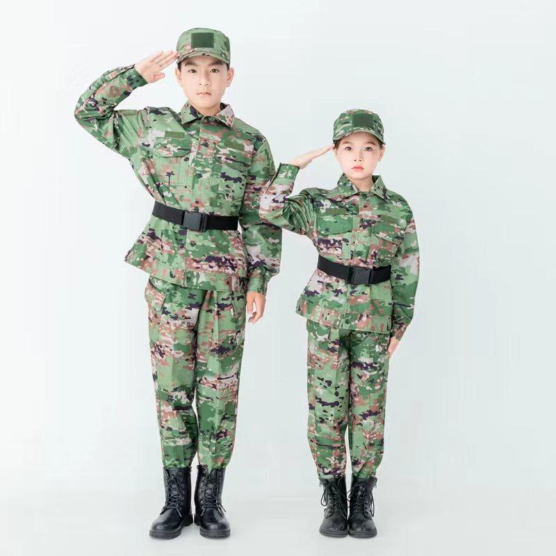Children s Long-Sleeve Camouflage Uniform Set 130