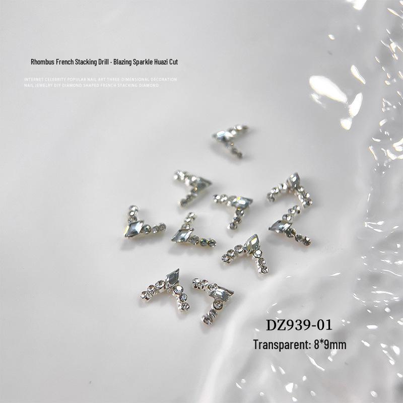 

Super Shiny K9 Crystal Rhinestone Ball: New Maillard Square Pigeon Egg Design for Autumn/Winter Nail Art