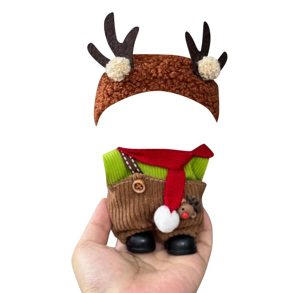 Scarf Christmas Deer Set Shawl For Labubu Outfit For Labubu Clothes  For 17cm Labubu Doll