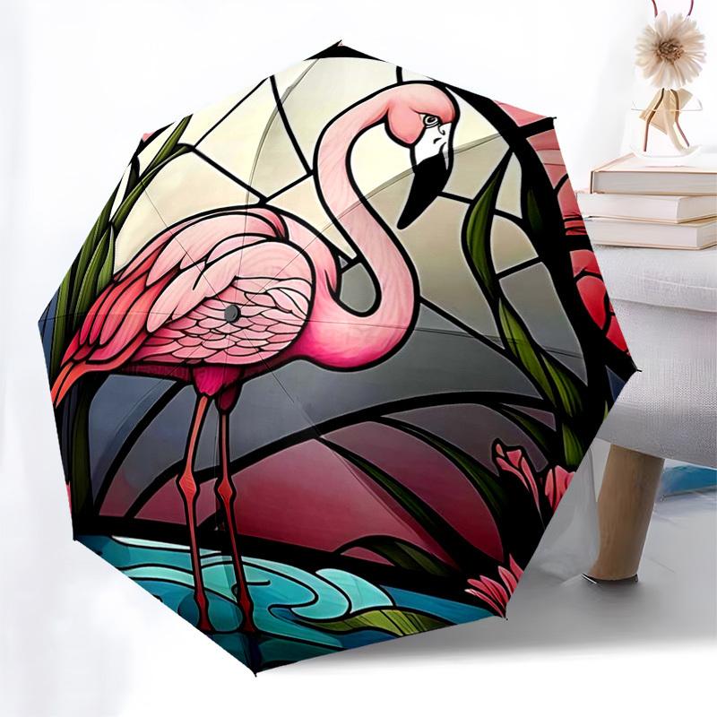 

1pc Anime Characters Circle Umbrella, Automatic Open Closed, Portable Folding Design, 8-Bone Iron Frame, Outdoor, Perfect Gift for Fans, Travelers, Da