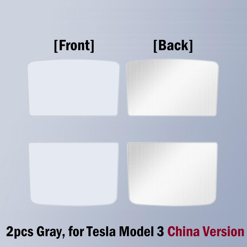 Upgrade Ice Crystal Sunroof Sunshade for Tesla Model Y 3 2025 2025 Roof Car Sun Shade Skylight Blind Shading Nano Sun Visor Net
