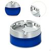 Modern Tabletop Ashtray Portable Stainless Steel for Parties Bar Car Black