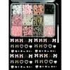 12-Compartment Box Mixed Resin Simulation Pearl Bow, Heart, Mini Floral Decor For Diy Nail Art Accessories, Nail Supplies Nail Charms