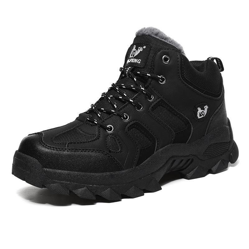 Large Size 2025 Autumn and Winter New Men's Shoes Fashion Outdoor Hiking Shoes Tide High-top Casual Shoes Field Hiking Shoes