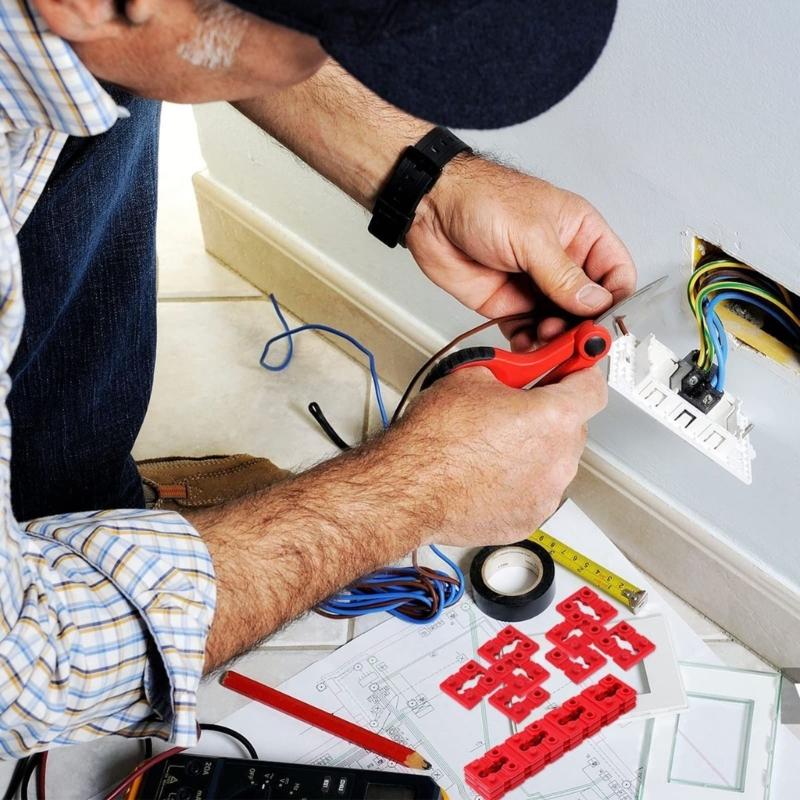 48pcs Plastic Outlet Shims Insulating Spacers Safe & Easy Installation Insulating Socket Spacers for Electrical Socket