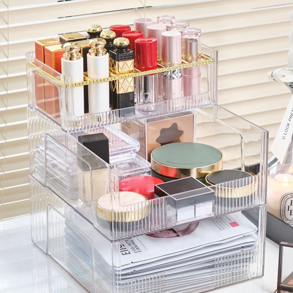 Detachable Lip Gloss Holder 18-Slot Make Up Organizer Durable Cosmetics Container  Home