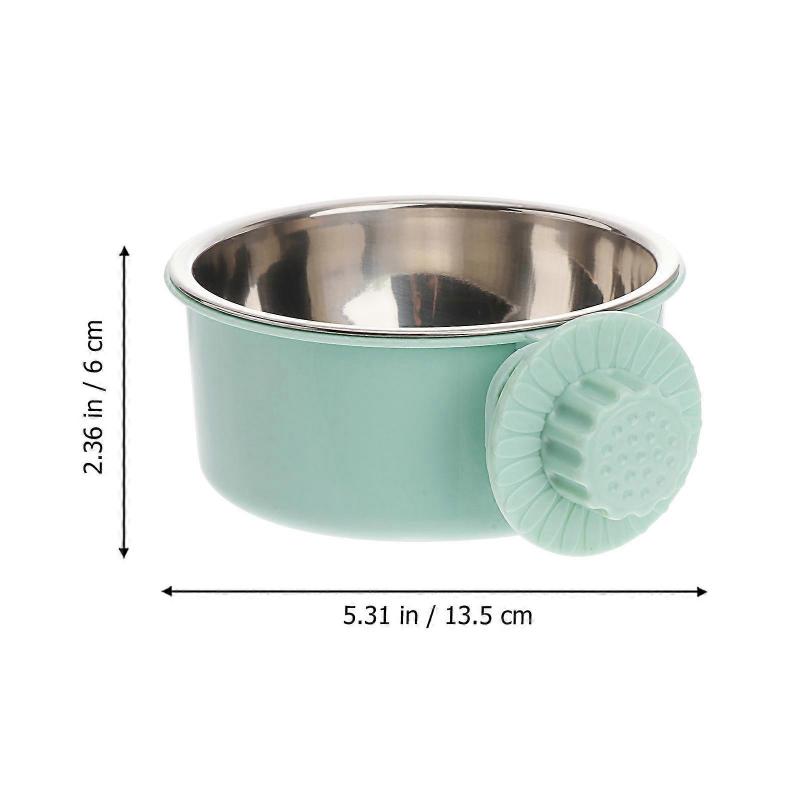Stainless Pet Bowl Puppy Food Bowl Wall Hanging Pet Bowls Healthy And Durable 1Pack