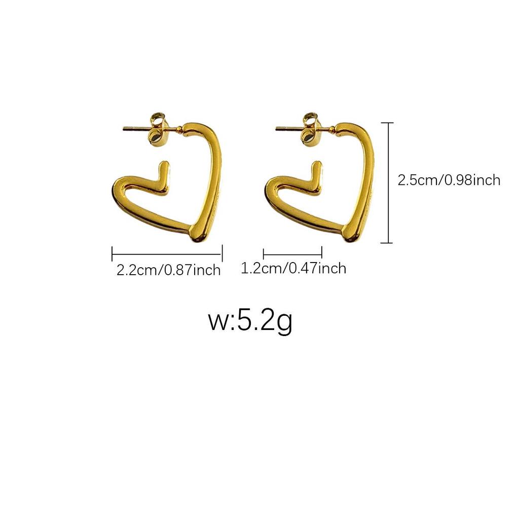 18K Gold Plated Fashion Texture Women's Earrings - European, American, Middle Eastern, African, Southeast Asian Styles