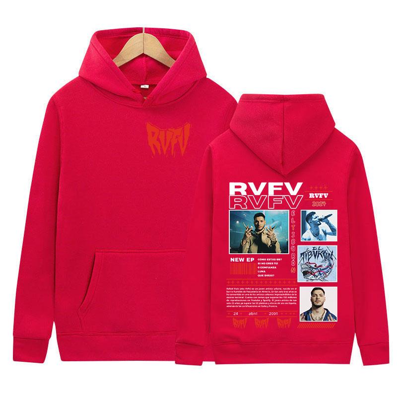 RVFV Eltiburón New Album 2024 Pullover Hooded Men's Retro High Quality Fashion Sweatshirt Man Hip-hop Oversized Hoody Streetwear