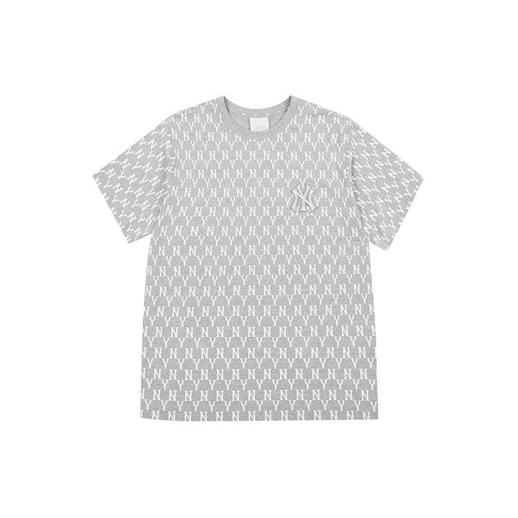 New MLB Set-in Sleeve T-Shirt Unisex Gray 31TSM1131-50M