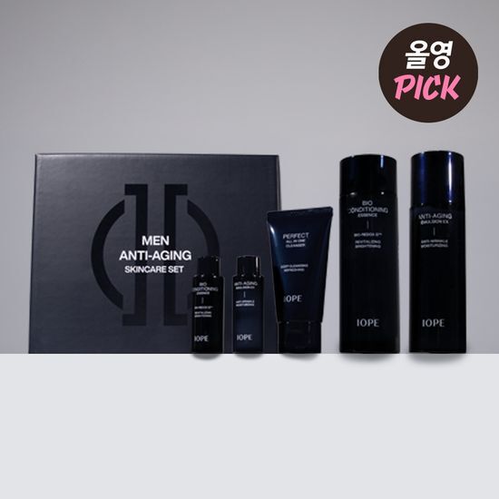 Iope Man 2-piece Set (essence 145ml + Emulsion 120ml + 3 Miniatures Included)