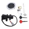 Ignition Switch Fuel Gas Cap Seat Lock Set Metal ABS Replacement for Suzuki GSXR600 GSXR750