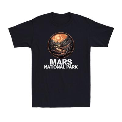 Mars National Park Shirt Red Mars Planet Space National Park Men's T-Shirt