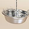 Elevated Dog Feeder Stainless Steel Pet Bowls with Foldable Stand No Spill Raised Pet Feeding Station for Healthy Eating Drinking Posture