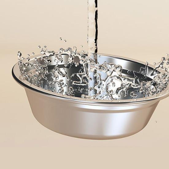 Elevated Dog Feeder Stainless Steel Pet Bowls with Foldable Stand No Spill Raised Pet Feeding Station for Healthy Eating Drinking Posture