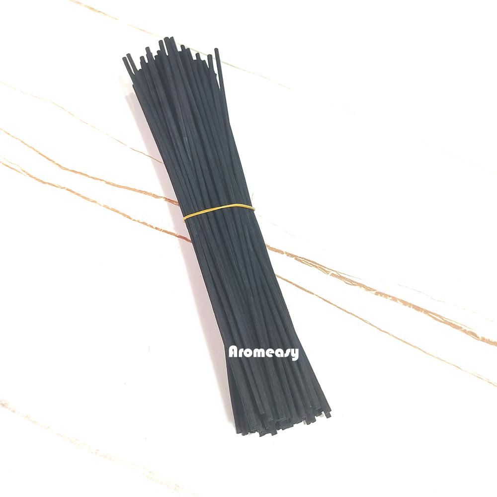 

50pcs 22cmx3mm Brown Natural Rattan Sticks Essential oil Reed Diffuser Sticks for Air Freshener Home Fragrance Essential Oil чорний