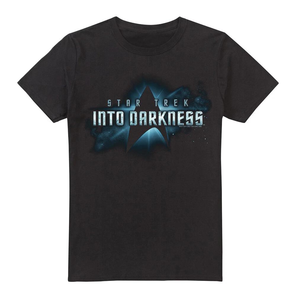 Star Trek Into Darkness Logo 100% Cotton T-shirt Mens Tees Top S-5XL, Black S