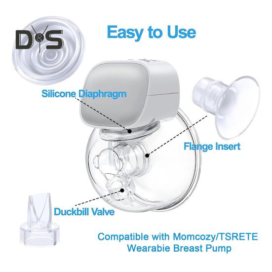 9Pcs/Set Breast Pump Caliber Converters Universal Perfect Fitting Caliber Converters for Easy And Safe Breastfeeding