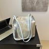 Embroidery Bag Women's New Large-capacity Commuter Shoulder Bag Portable Tote Bag Bucket Bag