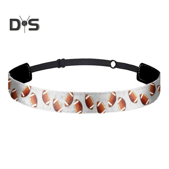 

Спортивная повязка на голову, нескользящая спортивная повязка на голову для футбола, баскетбола, регби, регулируемая эластичная повязка для волос для бега, впитывающая пот повязка на голову белый