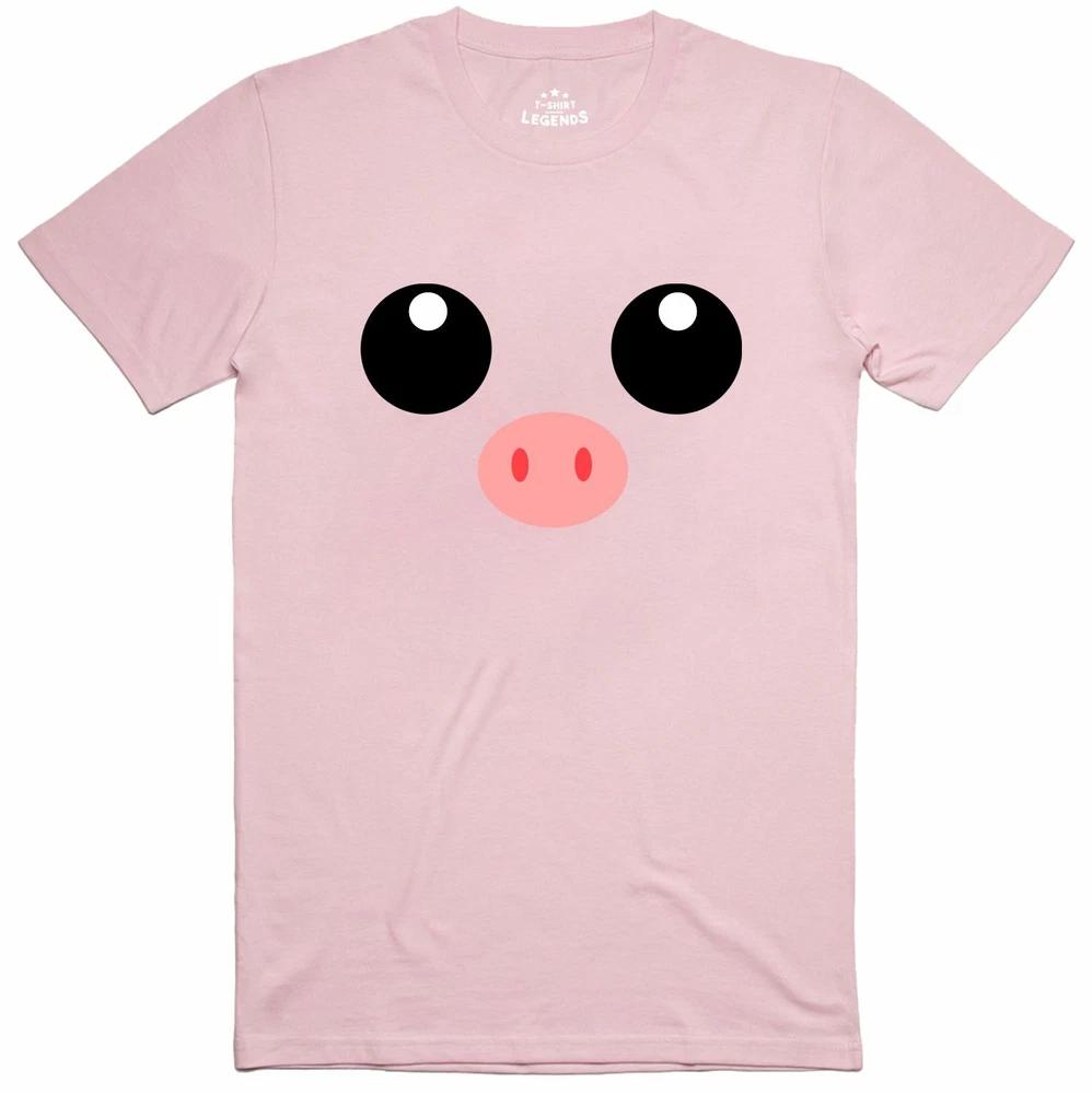 Pig Funny 100 Cotton Unisex Unisex Pink T Shirt 2XL