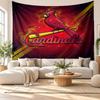 St. Louis Cardinals Wall Tapestry, Soft Fabric Wall Hanging, Decorative Backdrop For Bedroom Home Wall Art