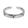 Blue Enamel Star Zircon Super Flash Ring, Niche Design, Personalized Fashion, Simple And High-End Index Finger Ring