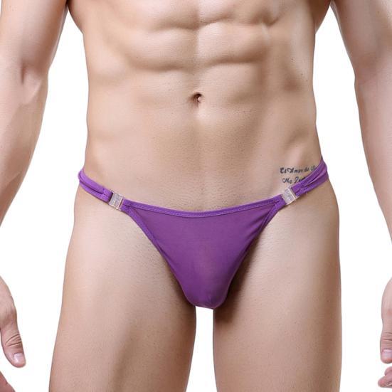 Honeymoon Durchsichtige Herren G-String Unterwäsche Solide Sexy Slips Tangas T-back