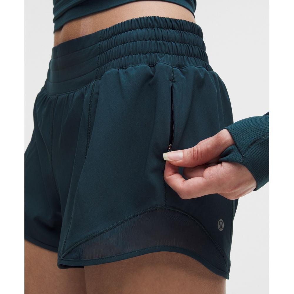 Lululemon Hotty Hot High Rise Lined Short 2.5  Indochine Blue
