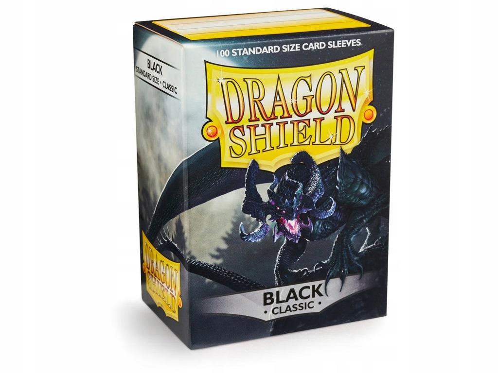 100 Dragon Shield Card Sleeves: Classic Black Sleeves