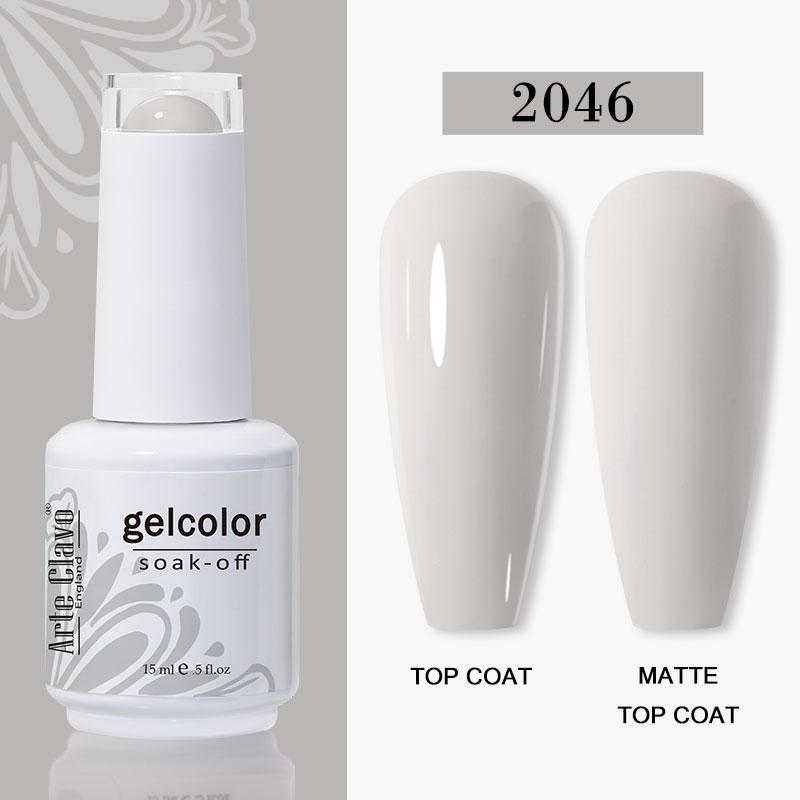 Arte Clavo Nail Gel Polish 15ml Soak Off Gel Varnish Colorful Glass Bottle Bright Color Glitter Varnish Nail Polish