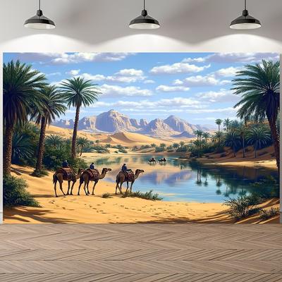 2D Plane 1 Moroccan Arch and Desert Oasis Suitable for Portraits and Candy Stores