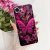Transparent Cover For iPhone 16e Case Cute Kawaii Fashion Butterfly Funny Painted Casing A3212 A3409 A3410 A3408