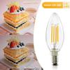 Pack of 10 E14 LED Bulbs - NETTLIFE - C35 Edison - 4W - 2700K Warm White - Non-dimmable