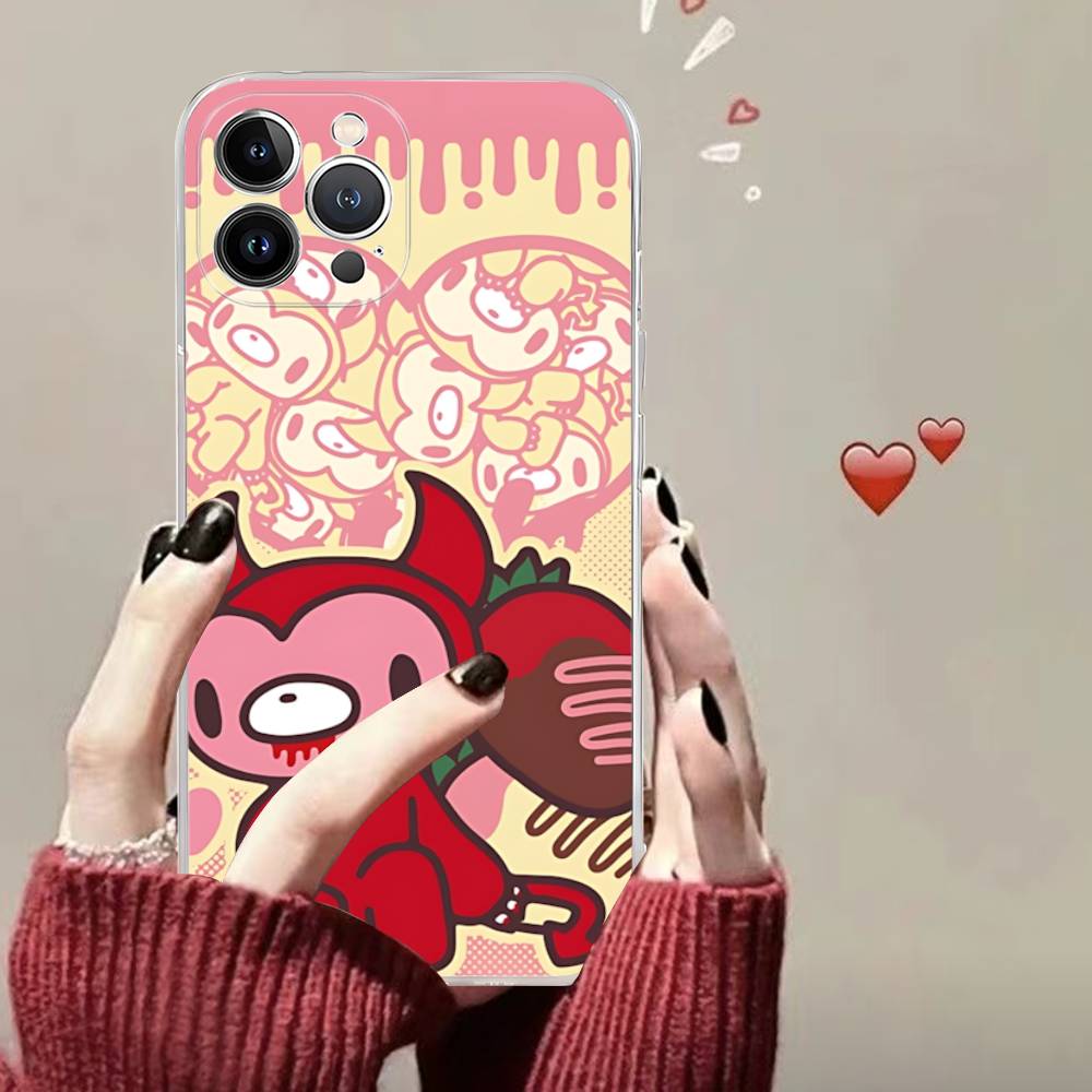 Popular Kawaii G-gloomyS Bears Transparent Phone Case For IPhone 17 Air 16 Pro Max 15 14 13 12 11Plus Shockproof Cover