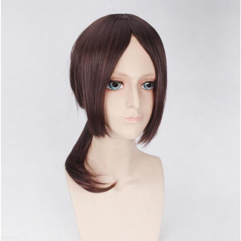 50 см Аниме Атака Титанов Имир Коричневый парик Косплей Костюм Термостойкие синтетические — фото 4