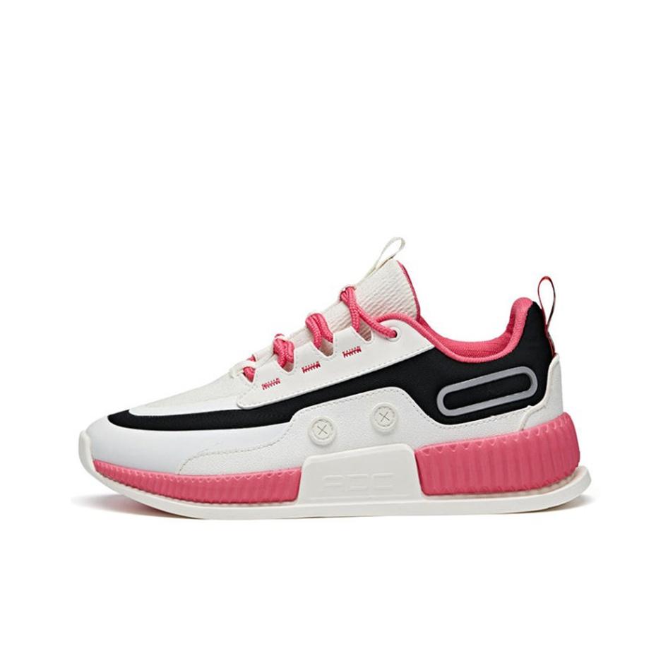 Anta Verweigere Mittelmäßigkeit Lifestyle-Serie Low-Top-Sneaker Damen-Sneaker Weiß Schwarz Lila 122018888-4