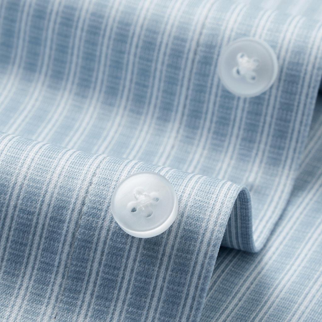3A Antibacterial+Cooling Spring New Business and Leisure Skin-friendly Smooth Long-sleeved Shirt for Men