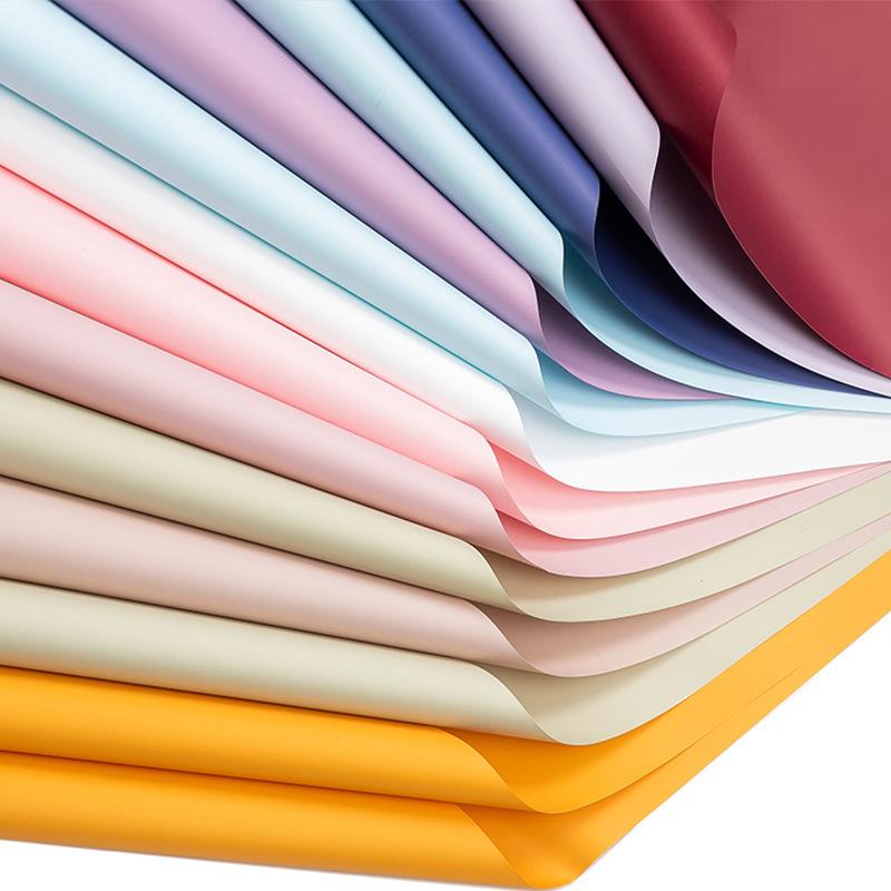 Solid Color Korean-Style Floral Bouquet Wrapping Paper for Fresh Flowers and Gift Baskets